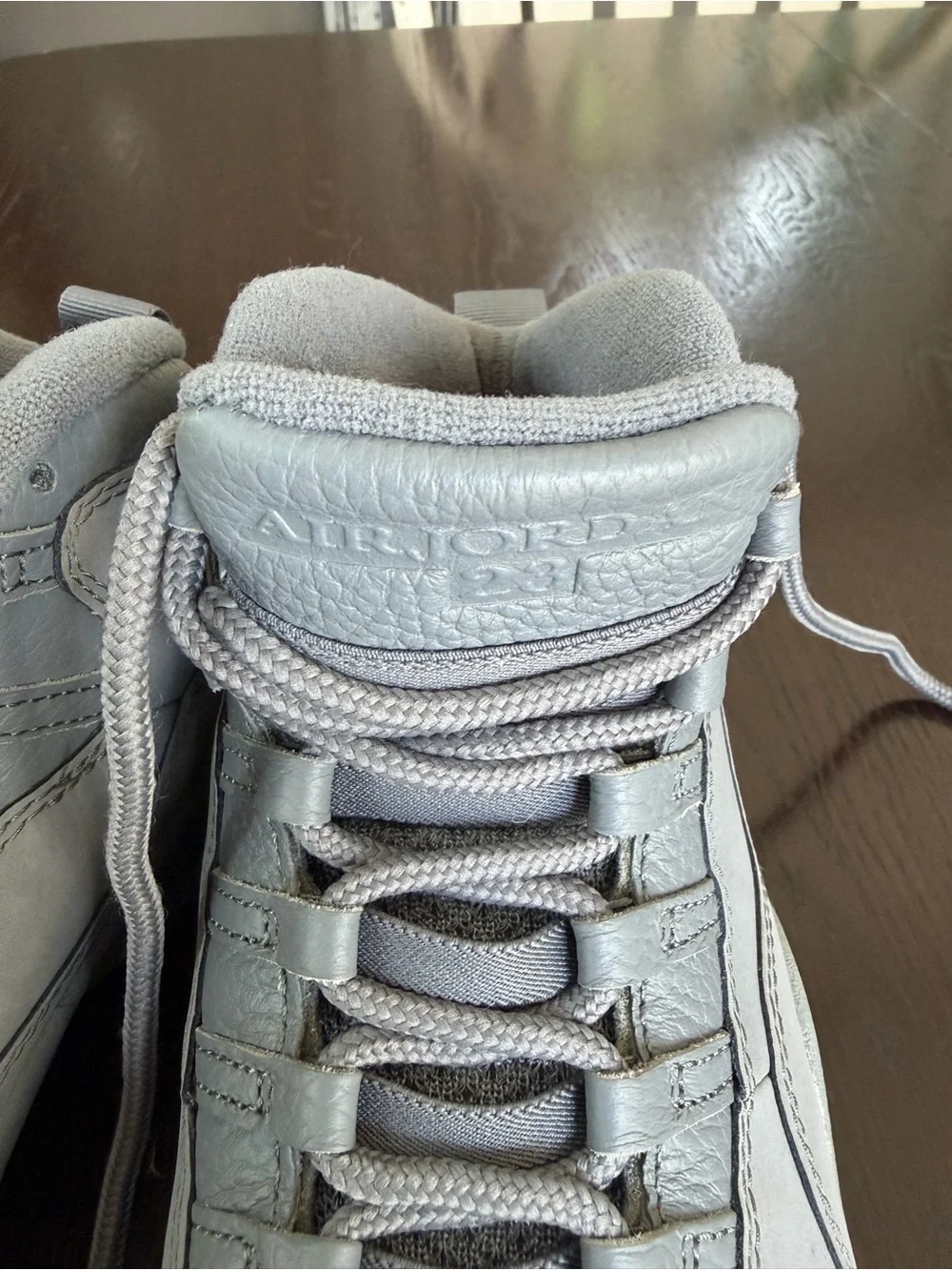 Jordan Men's Light Grey High-Top Sneakers